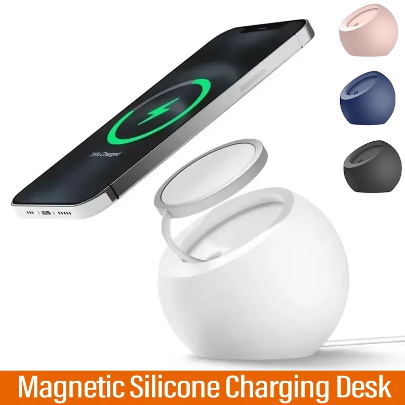 Desk Setup Apple - Magnetic Wireless Phone Charging Desk Ball