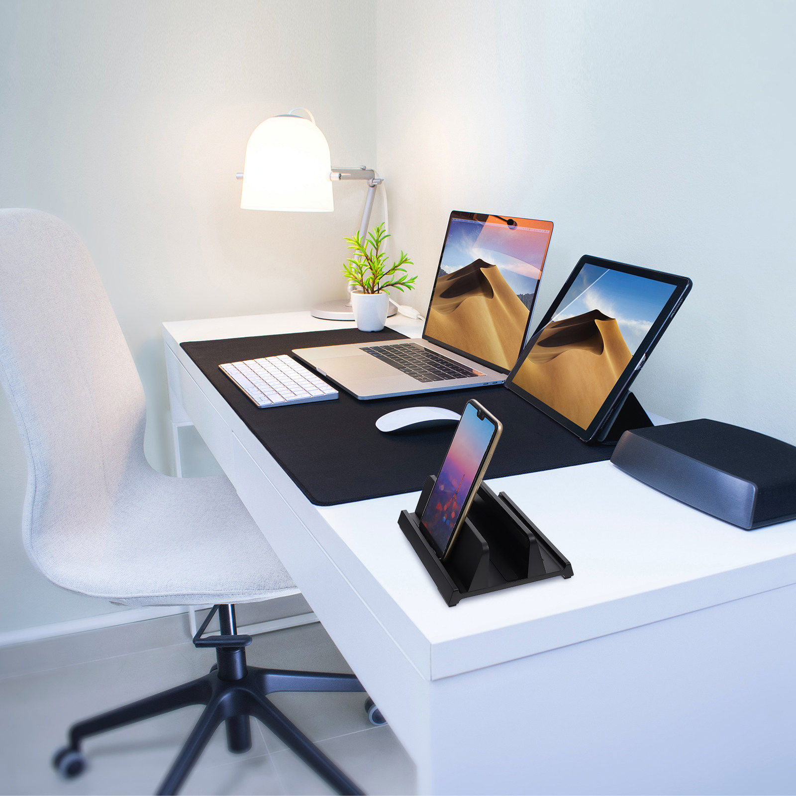 Desk Setup Tablet - 1Pcs Vertical Laptop Stand Premium ABS
