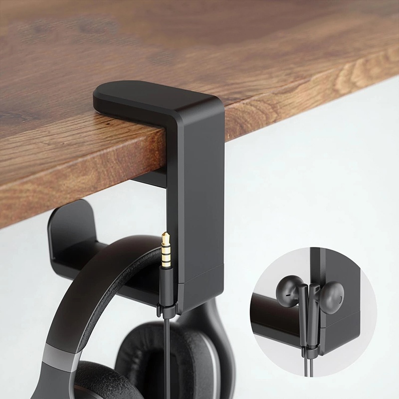 Desk Setup Table - Universal Desktop 360° Rotating Headphone Stand