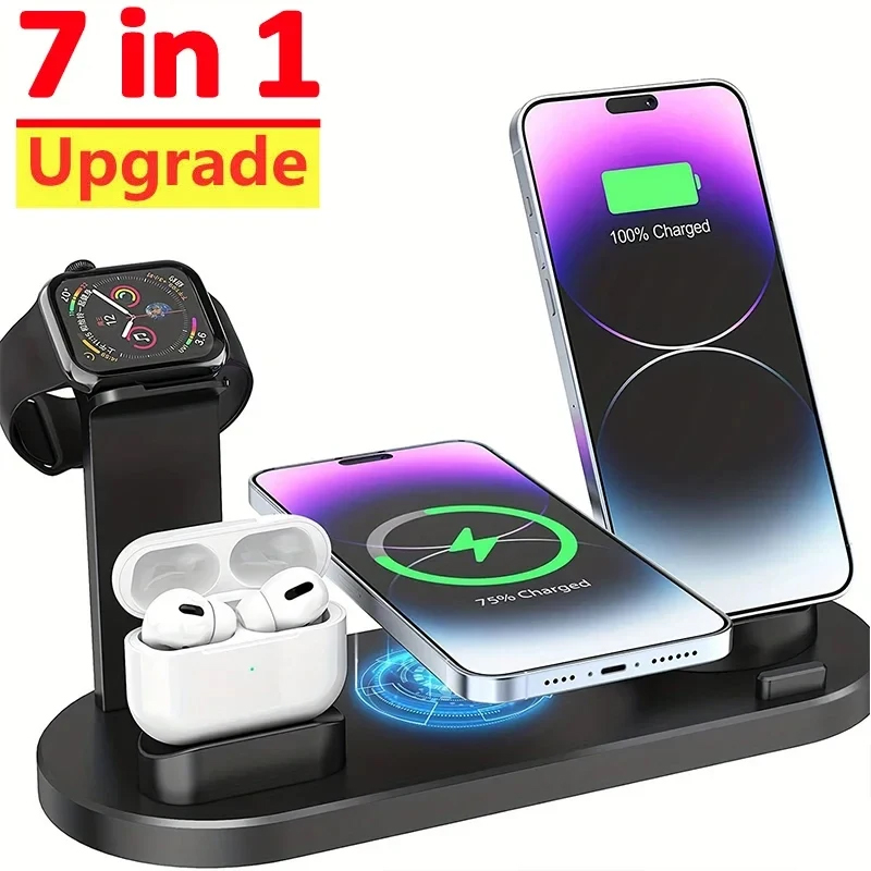 Desk Setup Apple - 7 In 1 Wireless Charger Stand