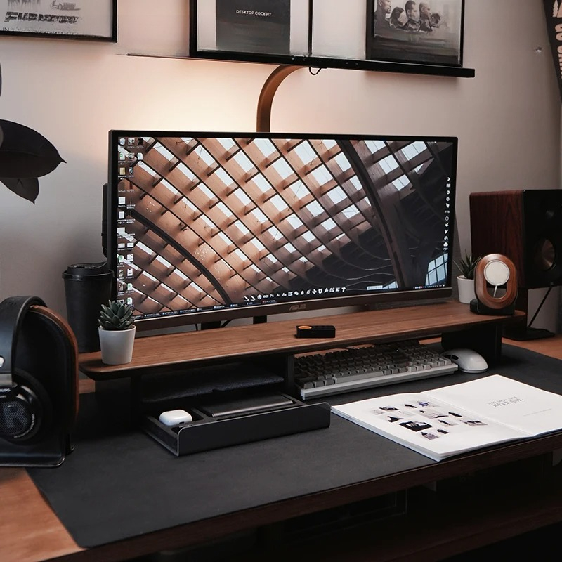 Premium Monitor Stand with Dra - Desk Setup Workspace incelemesi ve fiyatı