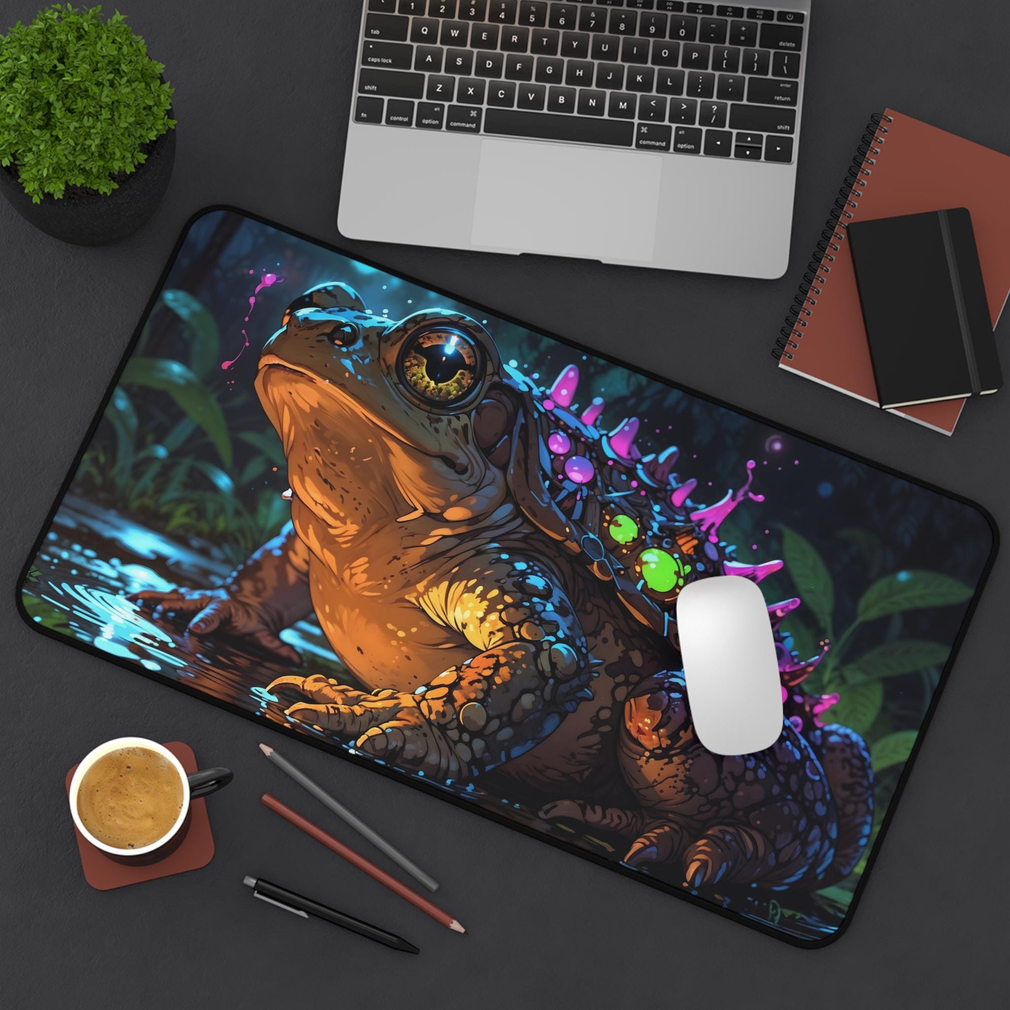 Cute Celestial Frog Desk Mat - - Desk Setup Workspace incelemesi ve fiyatı