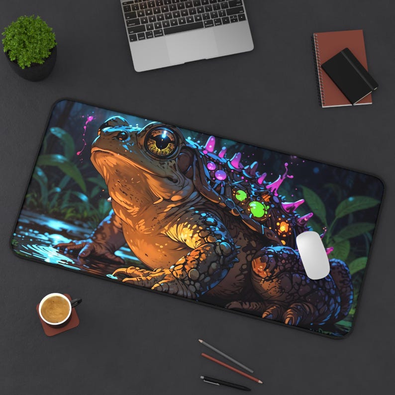 Cute Celestial Frog Desk Mat - - Desk Setup Workspace incelemesi ve fiyatı