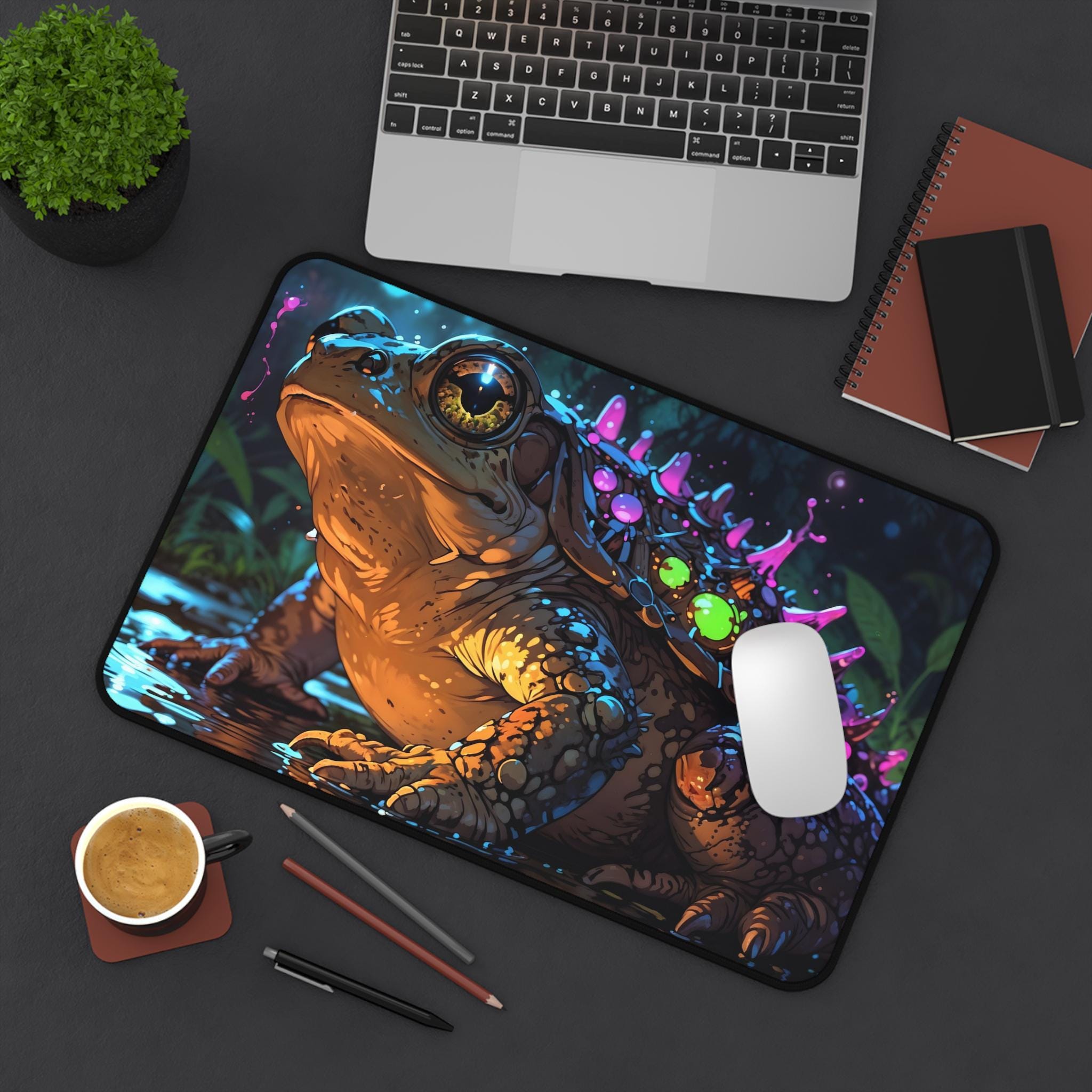 Cute Celestial Frog Desk Mat - - Desk Setup Workspace incelemesi ve fiyatı