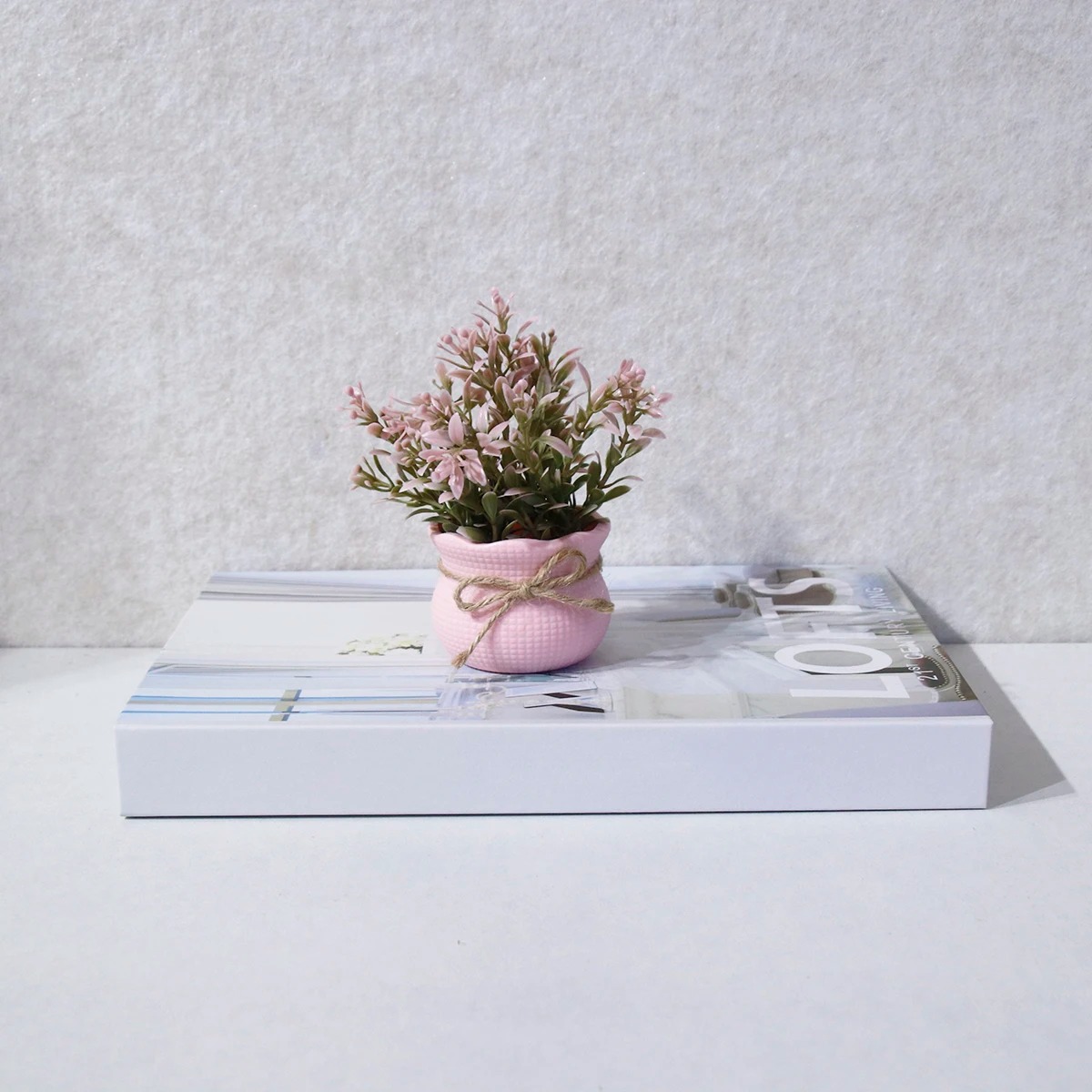Mini Artificial Pink Series Fl - Desk Setup Plant incelemesi ve fiyatı