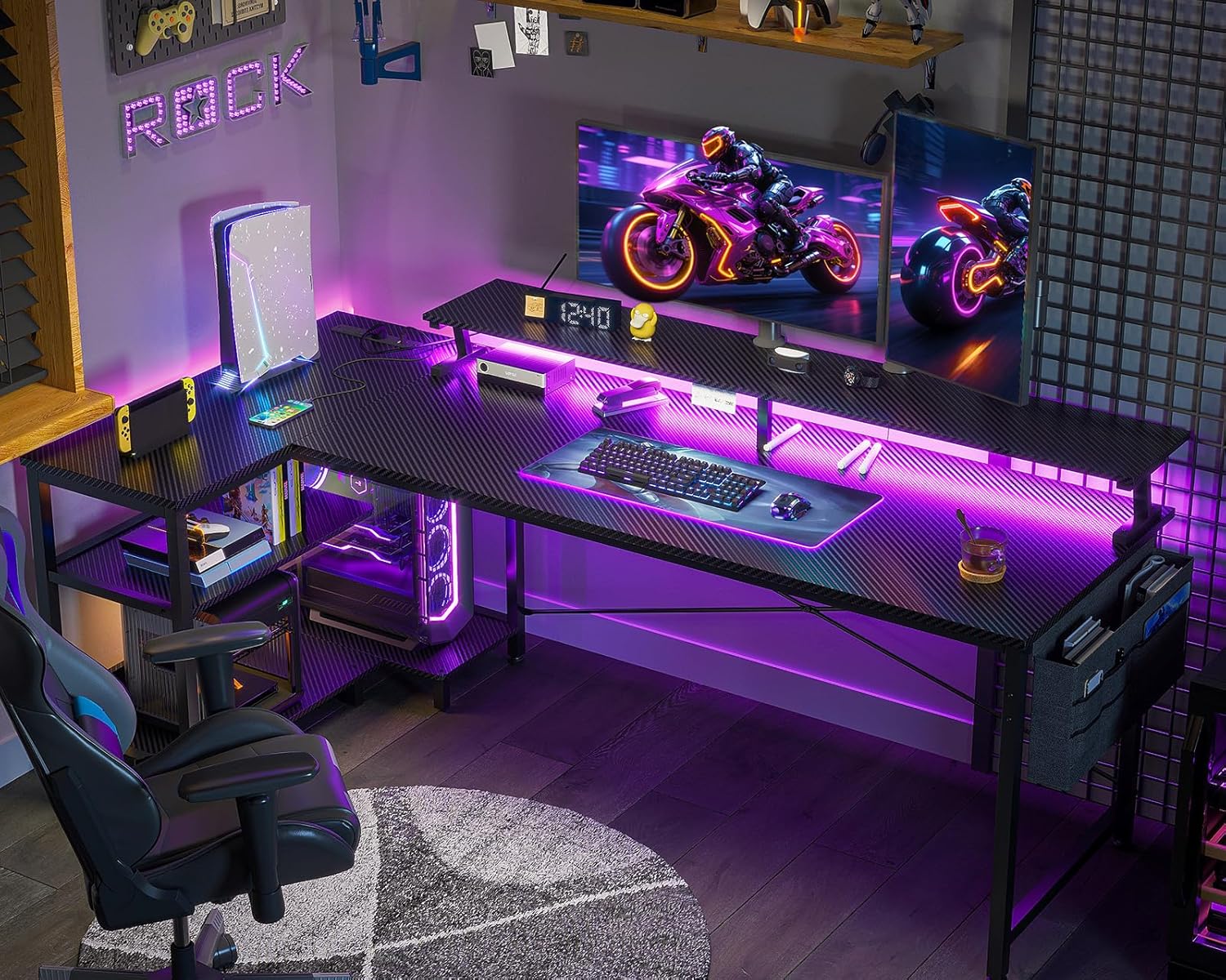 66 Inch L Shaped Computer Desk - L Shaped Desk Setup incelemesi ve fiyatı