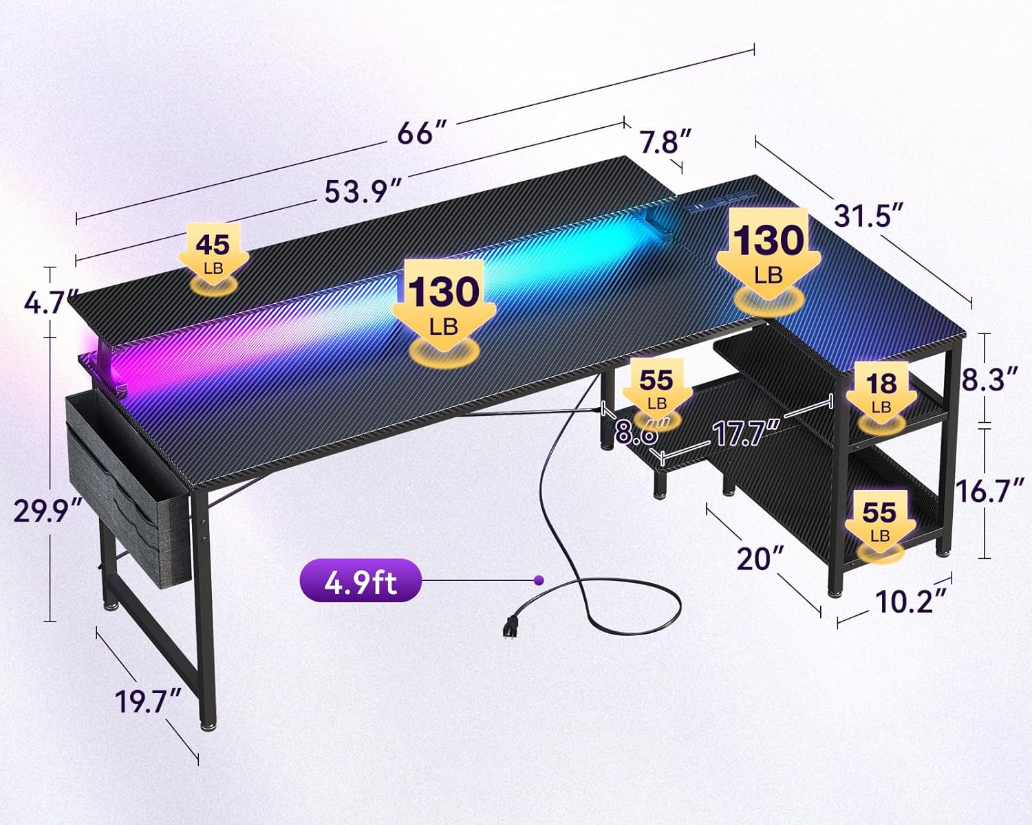 66 Inch L Shaped Computer Desk - L Shaped Desk Setup incelemesi ve fiyatı