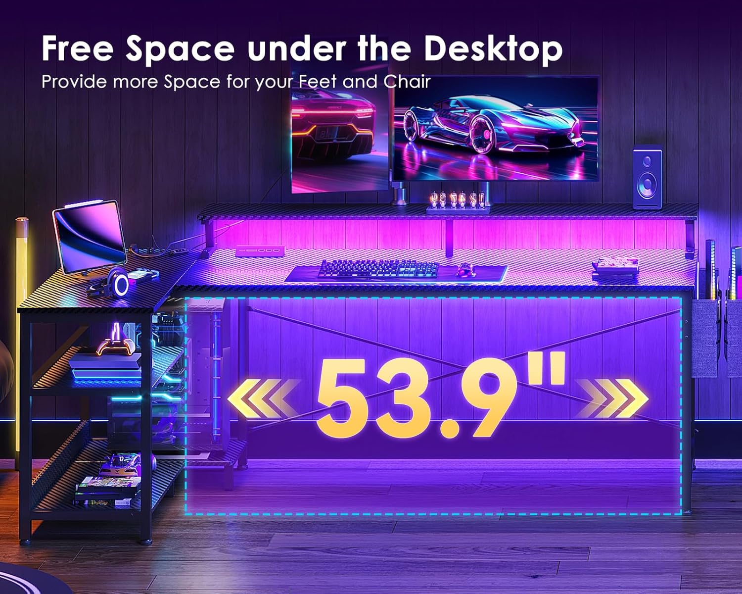 66 Inch L Shaped Computer Desk - L Shaped Desk Setup incelemesi ve fiyatı