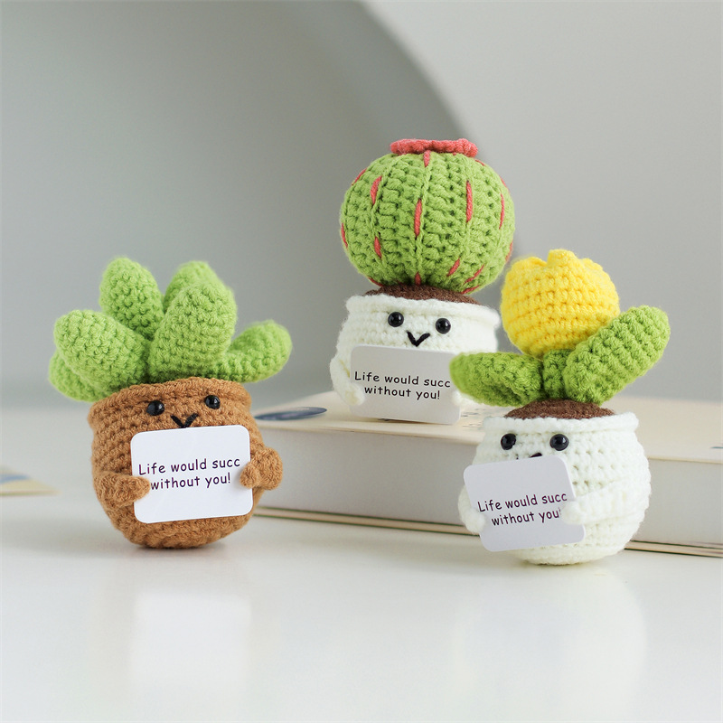 Mini Cute Crochet Flowers Fini - Desk Setup Plant incelemesi ve fiyatı