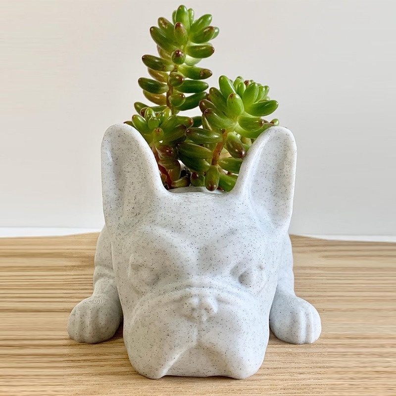 The Puppy Statue Planter Resin - Desk Setup Plant incelemesi ve fiyatı