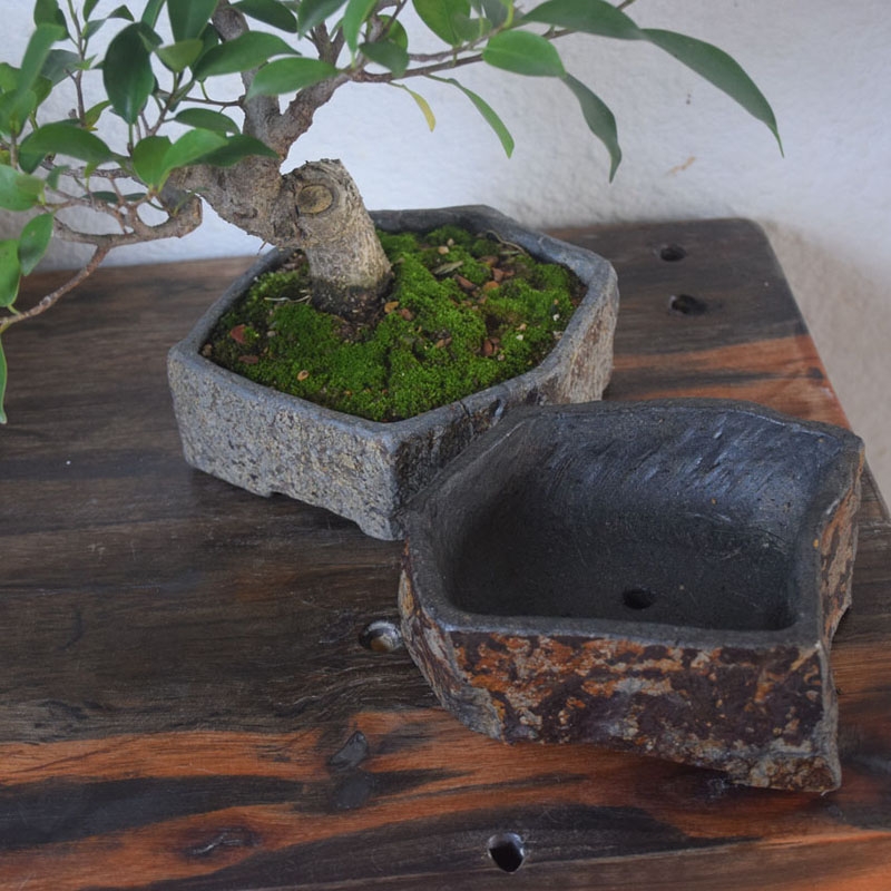 Basalt Natural Stone Flower Po - Desk Setup Plant incelemesi ve fiyatı