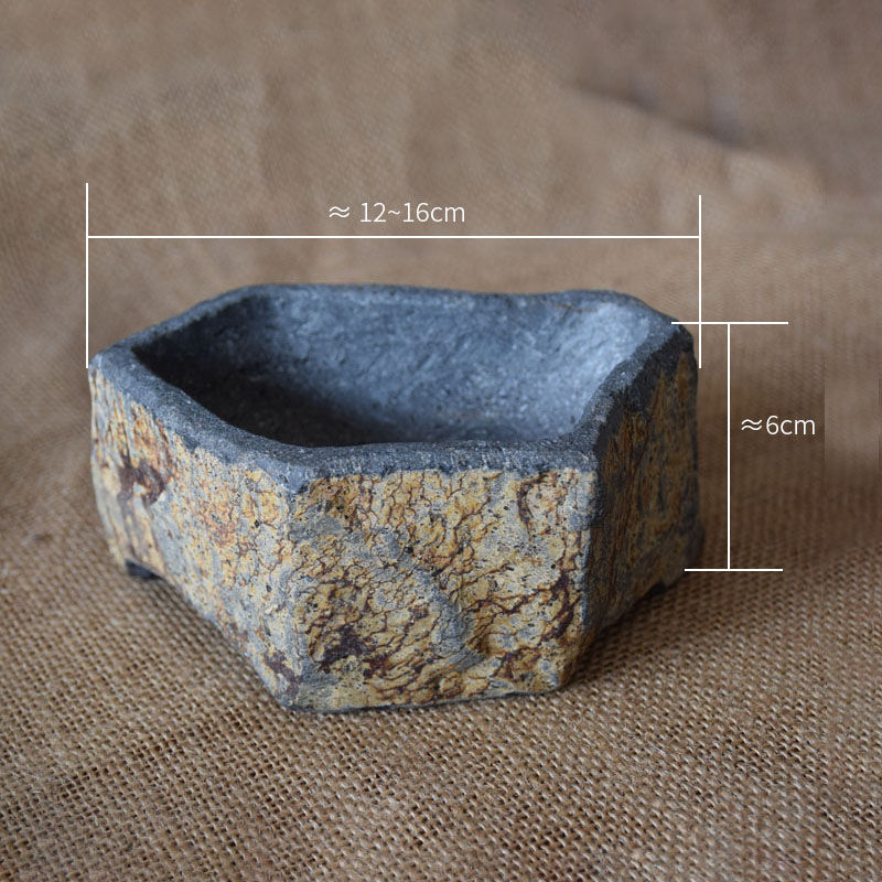 Basalt Natural Stone Flower Po - Desk Setup Plant incelemesi ve fiyatı