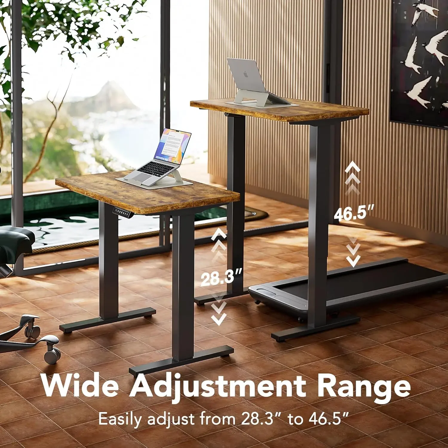 Electric Standing Desk, 55 x 2 - L Shaped Desk Setup incelemesi ve fiyatı