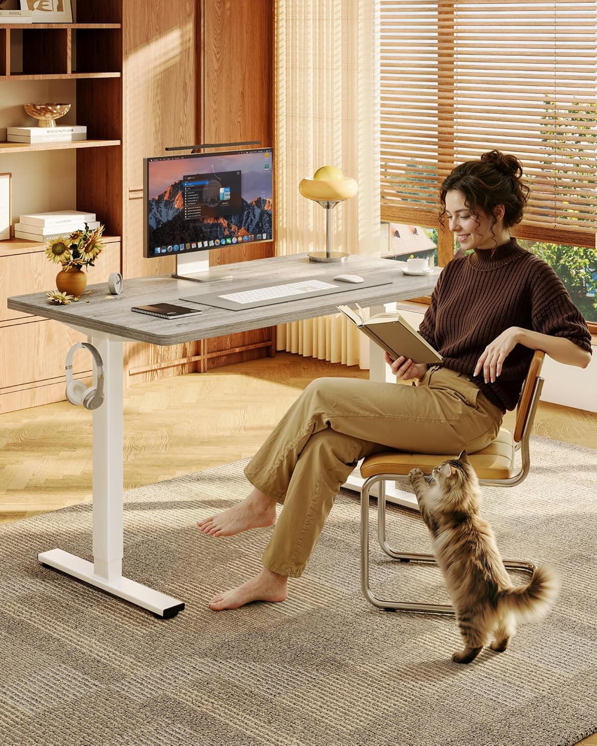 One-Piece Electric Height Adju - L Shaped Desk Setup incelemesi ve fiyatı