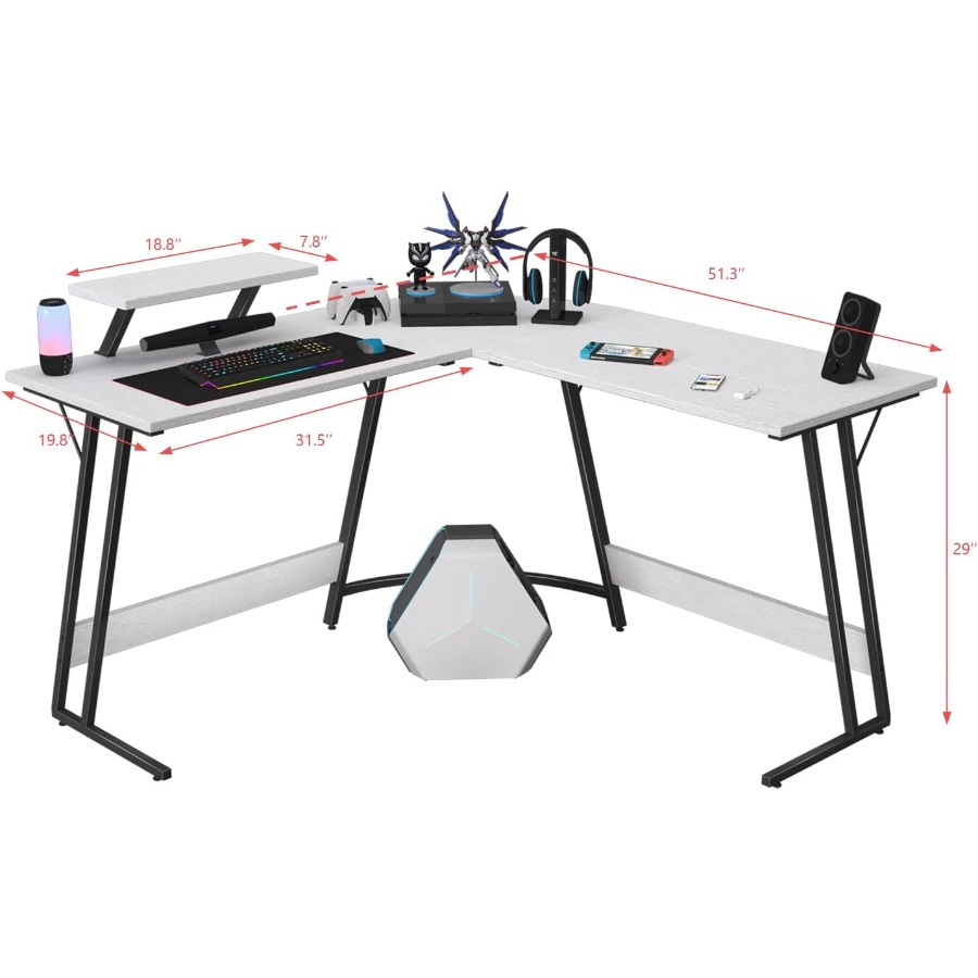 L Shaped Gaming Desk with Larg - L Shaped Desk Setup incelemesi ve fiyatı