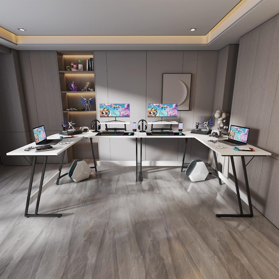 L Shaped Gaming Desk with Larg - L Shaped Desk Setup incelemesi ve fiyatı