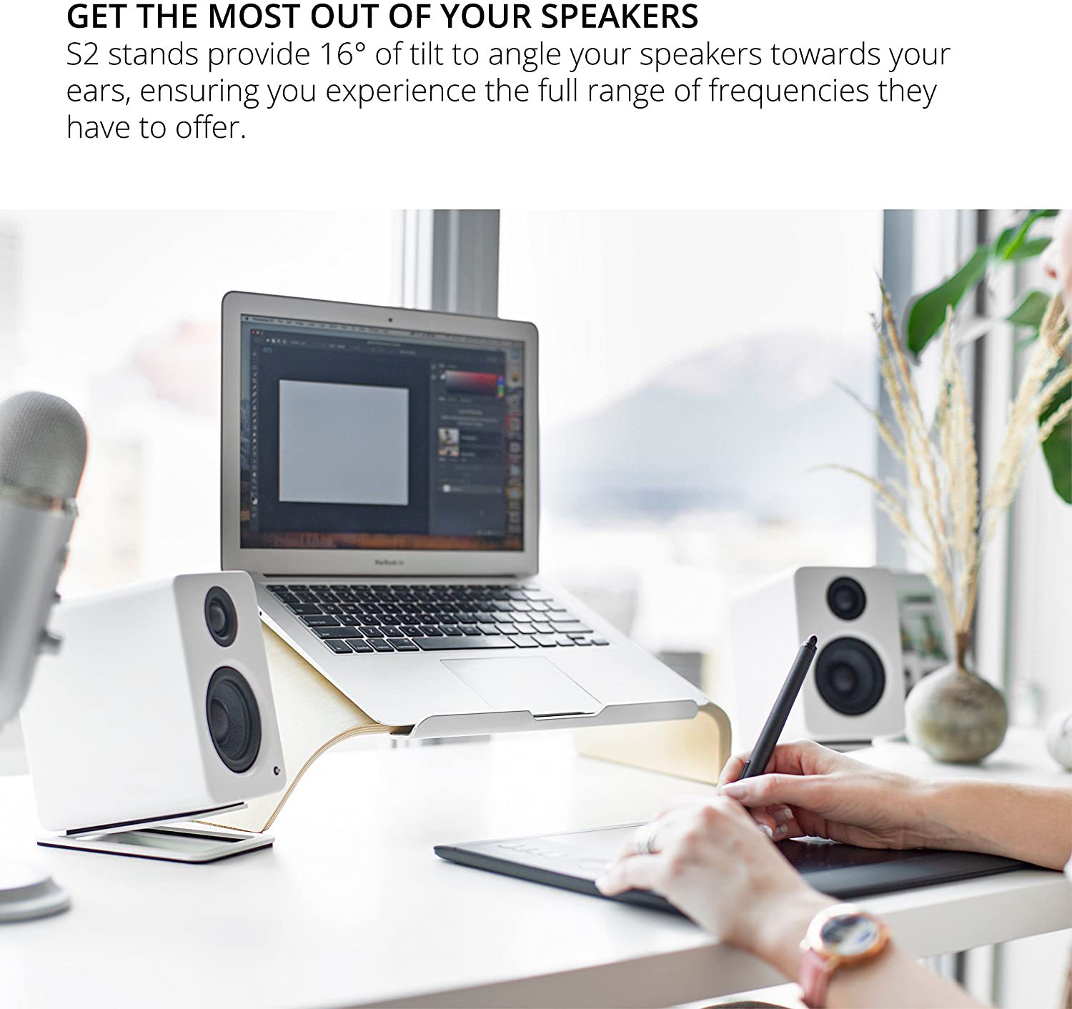 2pcs Desktop Speaker Stands fo - Desk Setup With Speakers incelemesi ve fiyatı