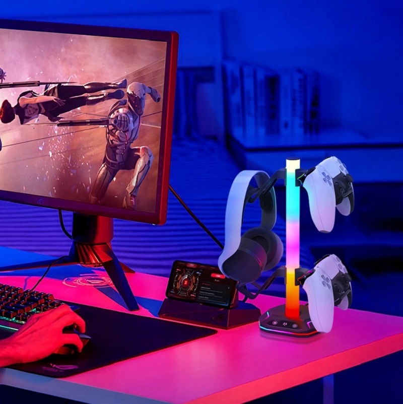 RGB Gaming Headset Stand with  - Desk Setup Usb Hub incelemesi ve fiyatı