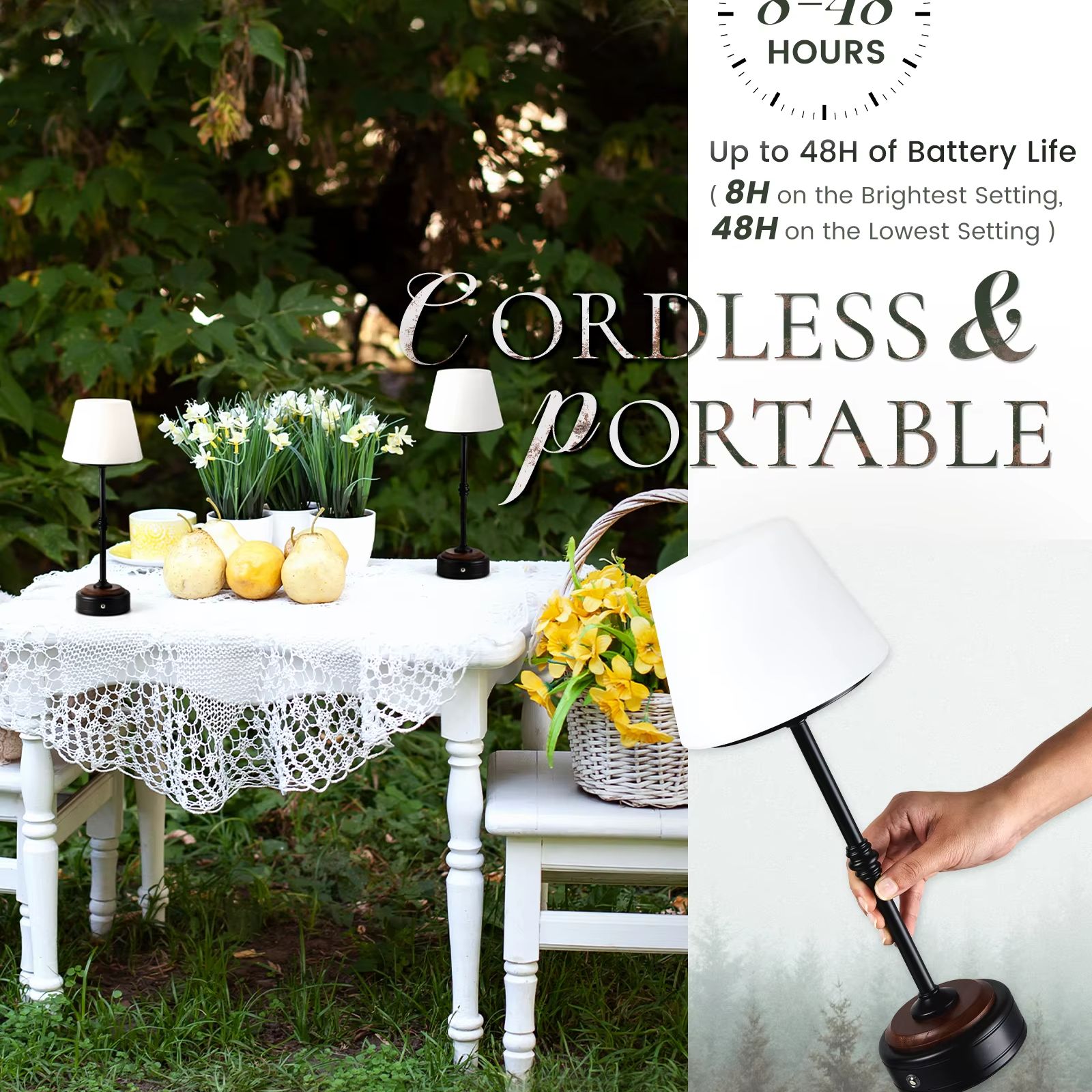 Cordless Table Lamps Set of  5 - Desk Setup Table incelemesi ve fiyatı