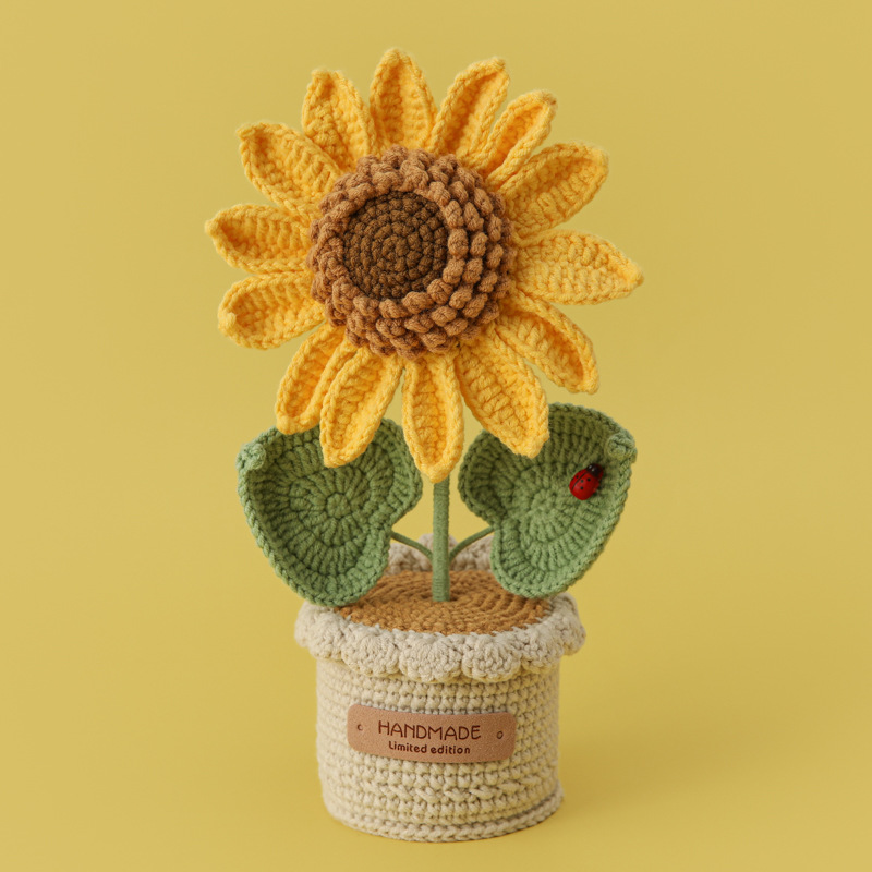 Creative Woven Large Sunflower - Desk Setup Plant incelemesi ve fiyatı