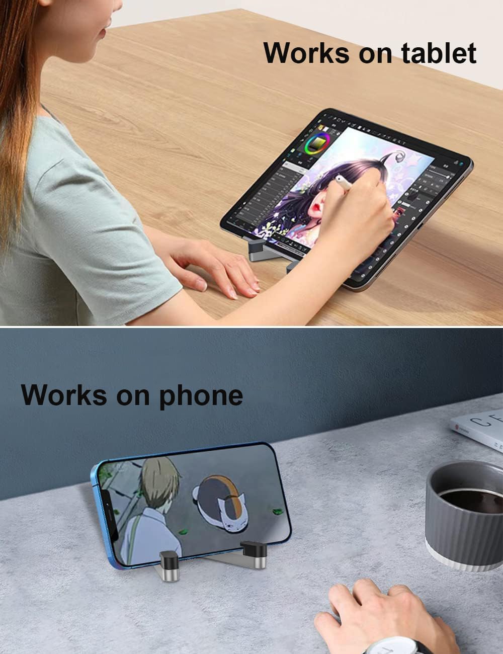 Foldable Aluminum Cell Phone S - Desk Setup Table incelemesi ve fiyatı