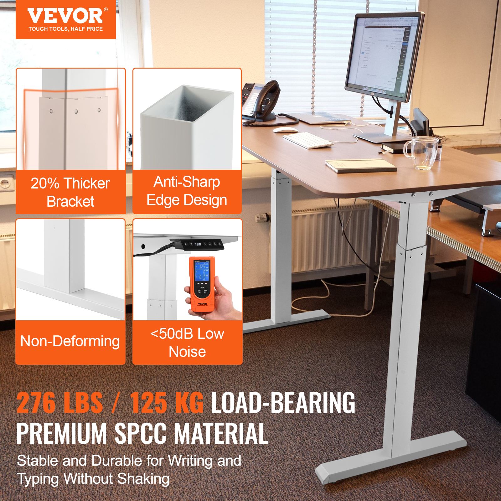 SucceBuy Standing Desk Frame   - Desk Setup White incelemesi ve fiyatı