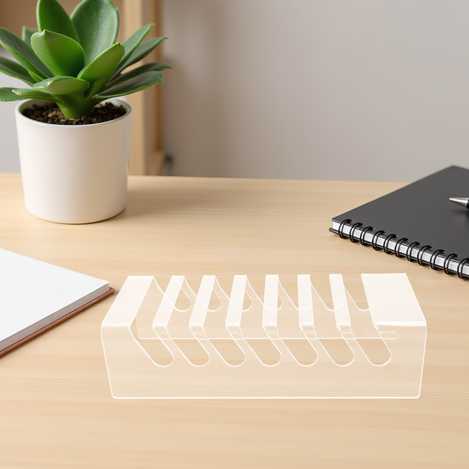 7 Slot Acrylic Cell Phone Orga - Desk Setup Tablet incelemesi ve fiyatı