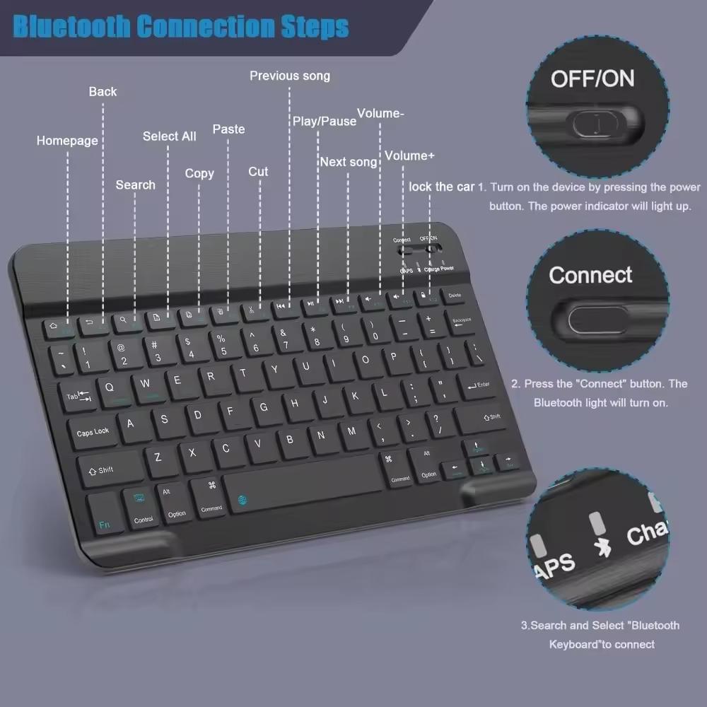 Bluetooth Wireless Keyboard Mo - Desk Setup Ipad incelemesi ve fiyatı