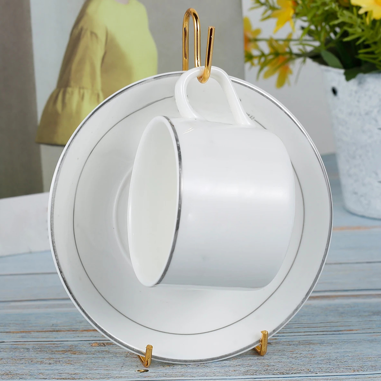 Tea Cup and Saucer Display Sta - Desk Setup Table incelemesi ve fiyatı