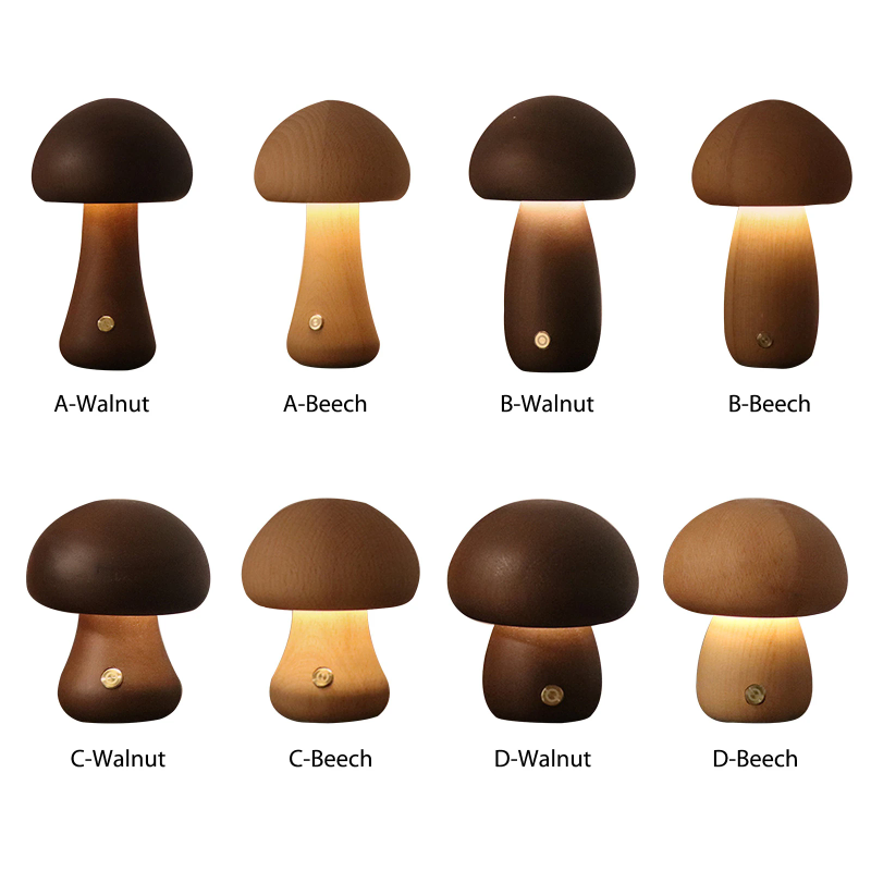 Cute Mushroom LED Night Light  - Desk Setup White incelemesi ve fiyatı
