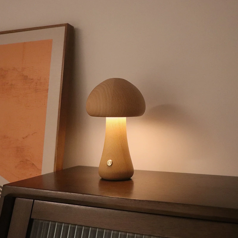 Cute Mushroom LED Night Light  - Desk Setup White incelemesi ve fiyatı
