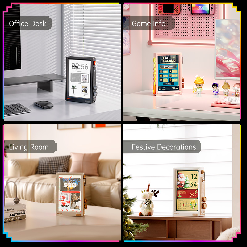 Divoom Times Frame 10.1″ Smart - Desk Setup With Speakers incelemesi ve fiyatı