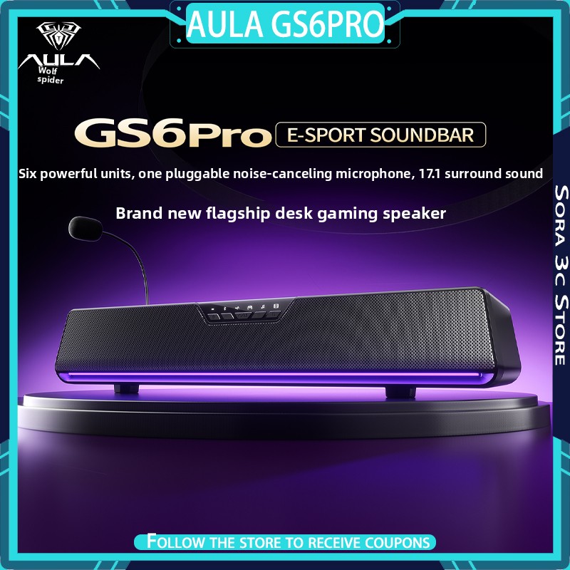 AULA GS6Pro Esports Speaker Bl - Desk Setup With Speakers incelemesi ve fiyatı