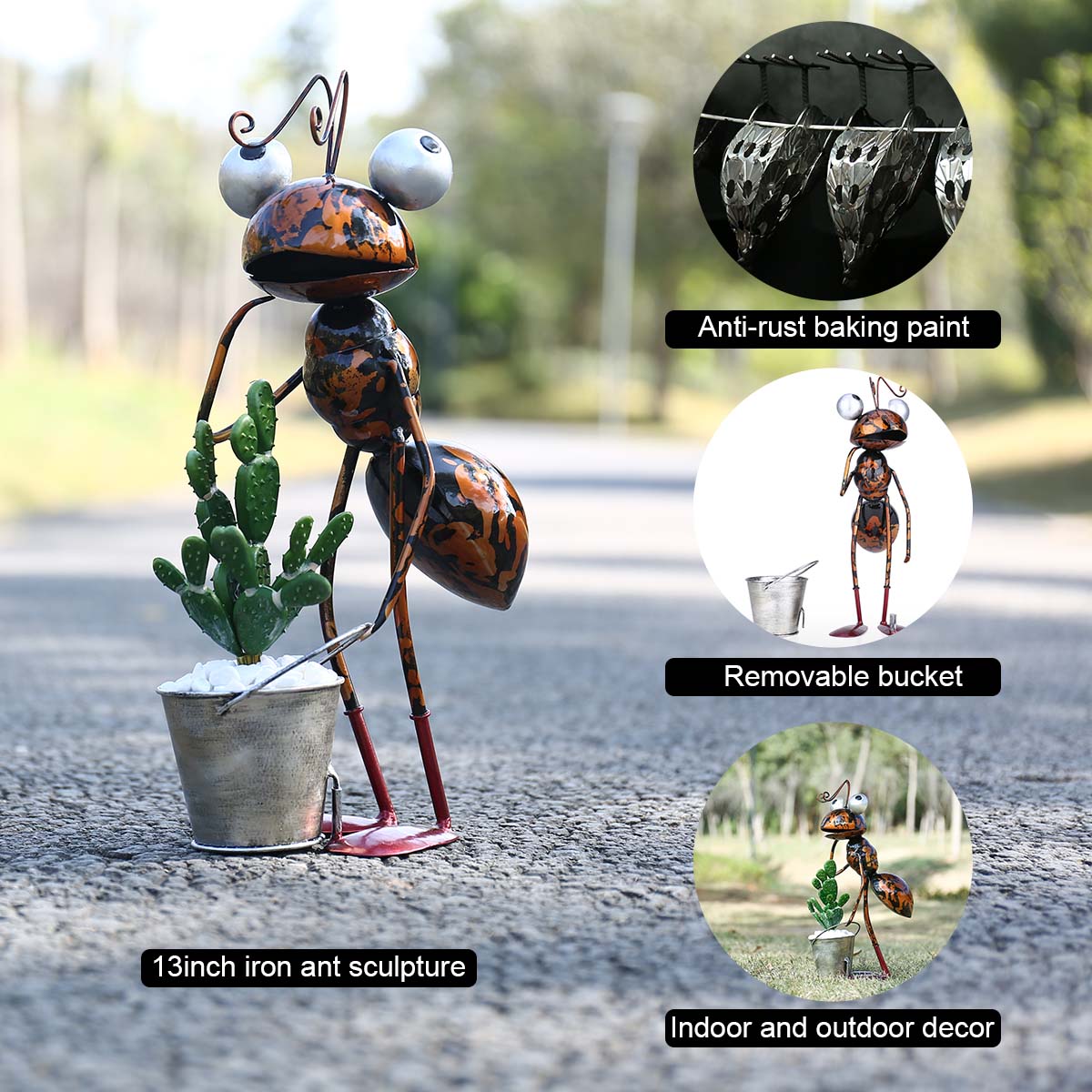 Ants Sculpture Cartoon Ants Ga - Desk Setup Plant incelemesi ve fiyatı