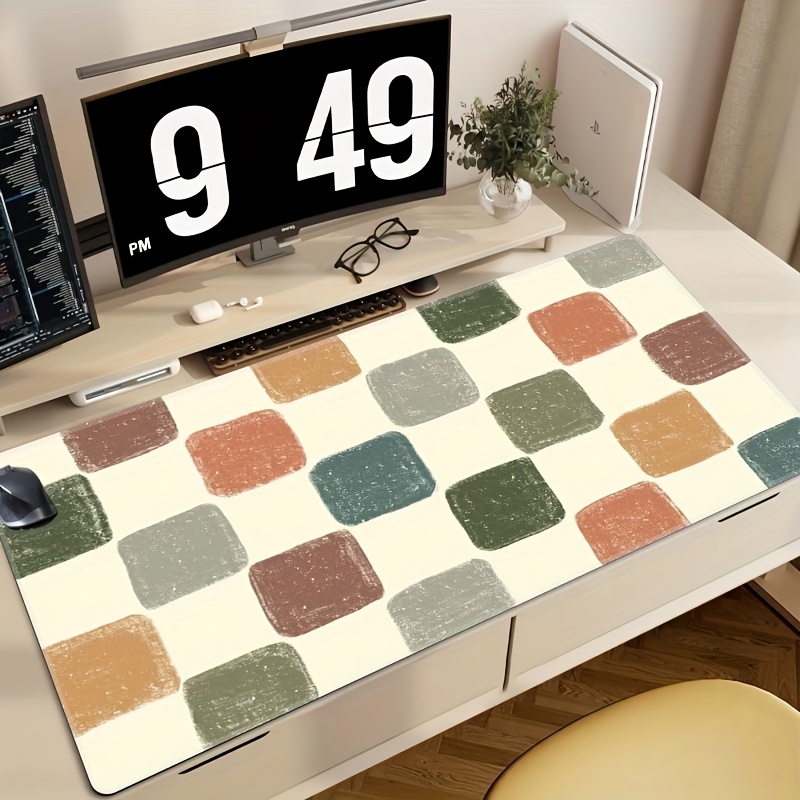 Vibrant Checkered Pattern Desk - Desk Setup Workspace incelemesi ve fiyatı