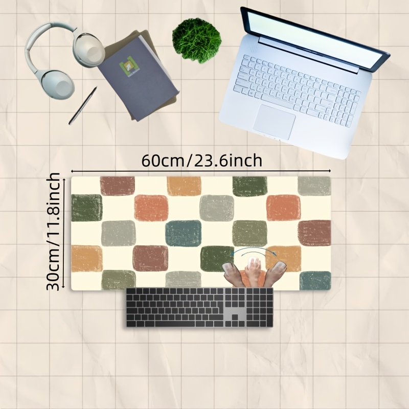 Vibrant Checkered Pattern Desk - Desk Setup Workspace incelemesi ve fiyatı