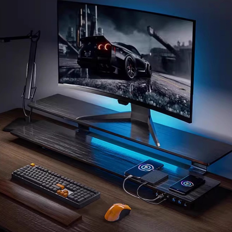Solid Wood Gaming Desk Top wit - Desk Setup Usb Hub incelemesi ve fiyatı