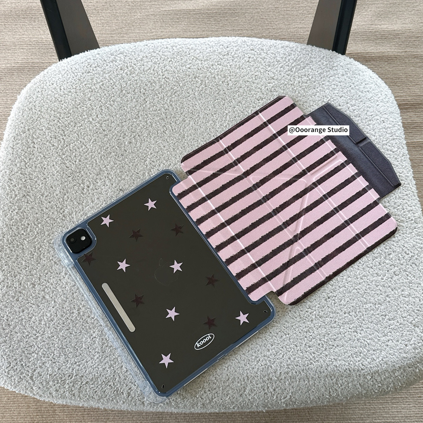 Ins Pink And Brown Stripe Tabl - Desk Setup Ipad incelemesi ve fiyatı
