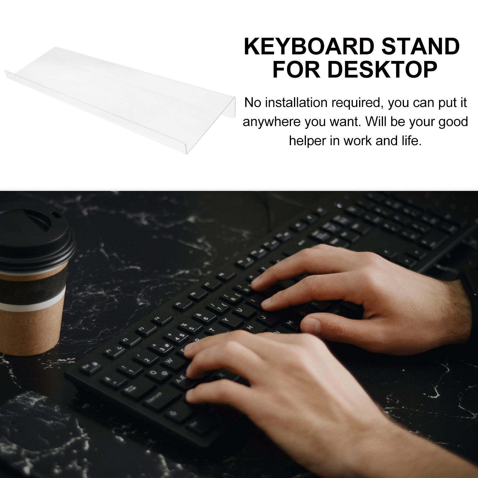 Acrylic Keyboard Stand for Des - Desk Setup Tablet incelemesi ve fiyatı