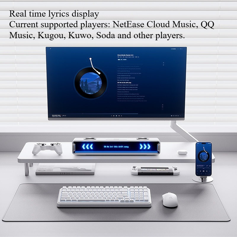 K20 GT Full Screen Subtitle Sp - Desk Setup With Speakers incelemesi ve fiyatı