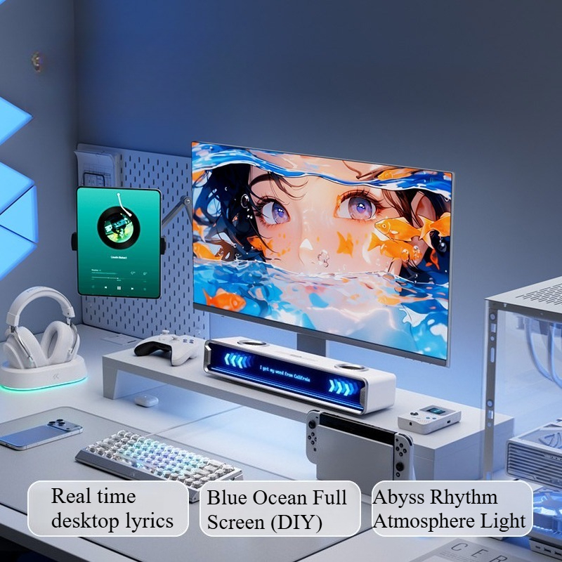K20 GT Full Screen Subtitle Sp - Desk Setup With Speakers incelemesi ve fiyatı