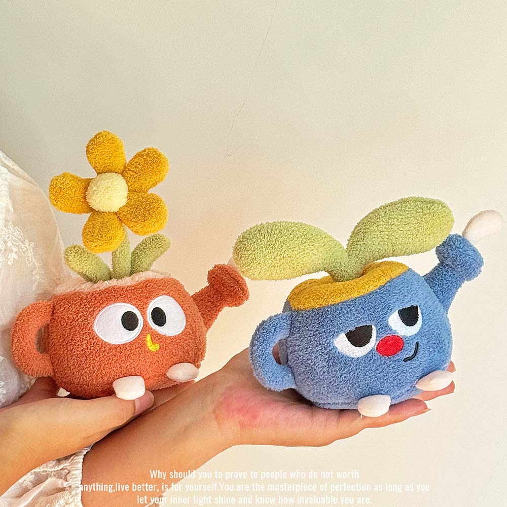 Cute Smiley Planter Plush Toy  - Desk Setup Plant incelemesi ve fiyatı