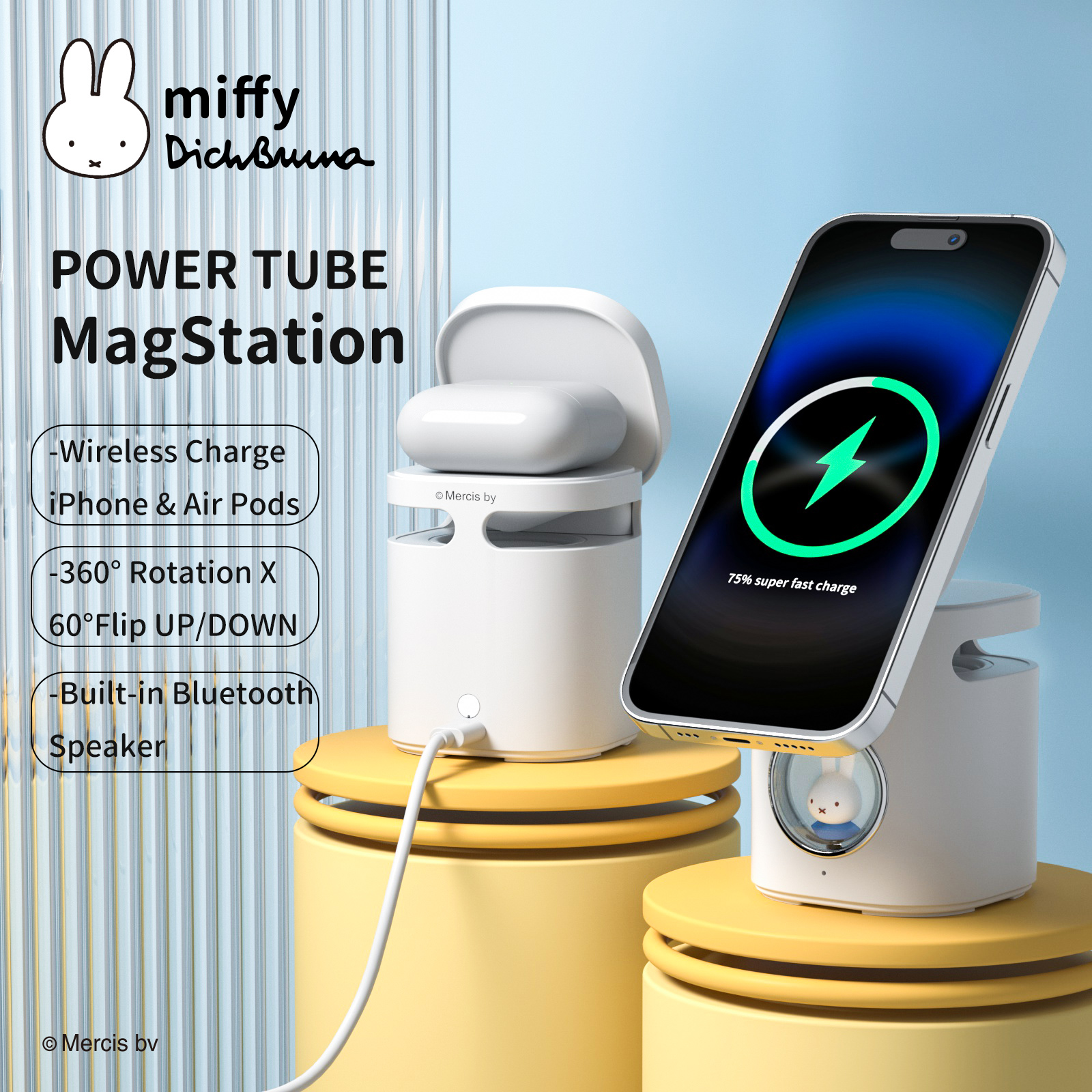 Miffy X MIPOW PowerTube MagSta - Desk Setup Apple incelemesi ve fiyatı