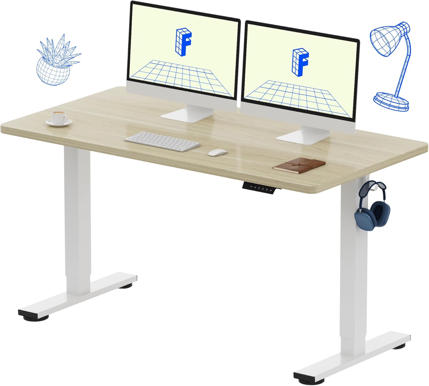 Electric Height Adjustable Sta - L Shaped Desk Setup incelemesi ve fiyatı